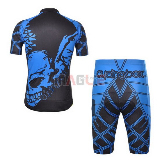 Maglia CyclingBox manica corta 2014 nero e blu - Clicca l'immagine per chiudere