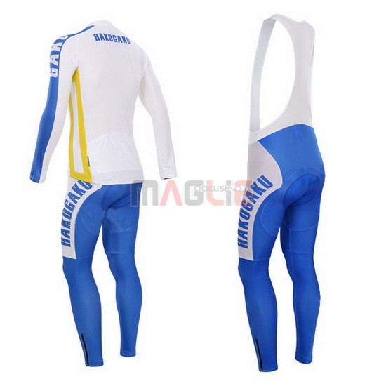 Maglia CyclingBox manica lunga 2014 bianco e blu