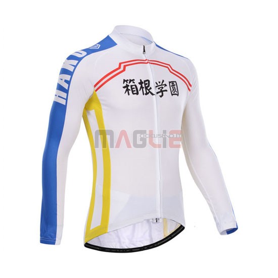 Maglia CyclingBox manica lunga 2014 bianco e blu