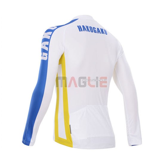 Maglia CyclingBox manica lunga 2014 bianco e blu - Clicca l'immagine per chiudere