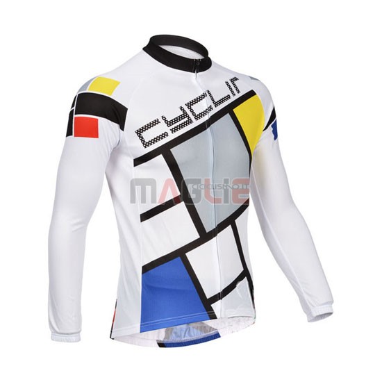 Maglia CyclingBox manica lunga 2014 nero e bianco