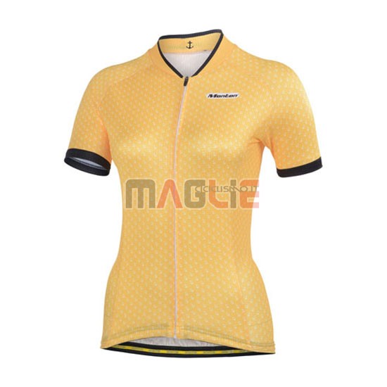 Donne Maglia Monton manica corta 2014 giallo e nero