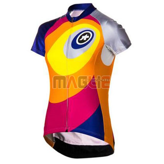 Donne Maglia Assos manica corta 2016 giallo e rosso