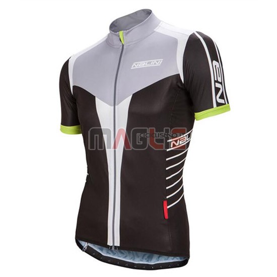 Donne Maglia Nalini manica corta 2016 bianco e nero