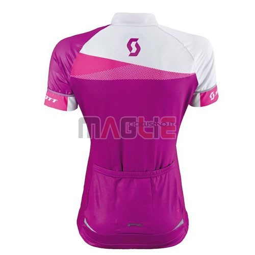 Donne Maglia Scott manica corta 2016 rosso e bianco