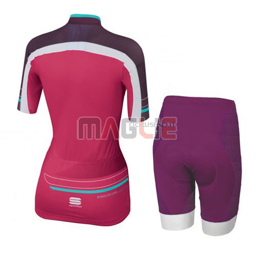 Donne Maglia Sportful manica corta 2016 rosso e verde