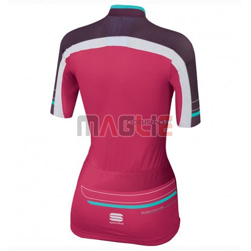 Donne Maglia Sportful manica corta 2016 rosso e verde