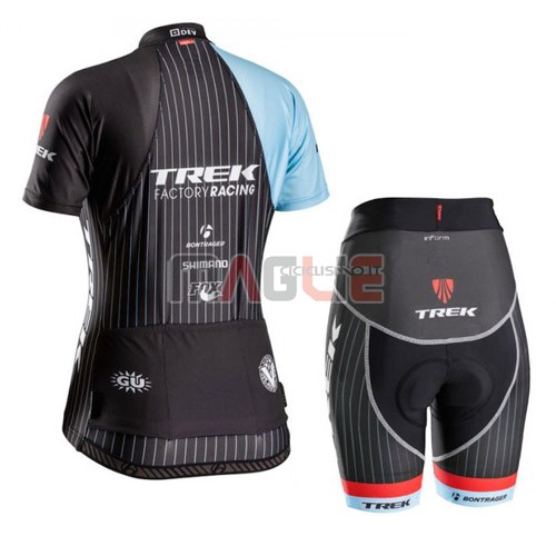 Donne Maglia Trek manica corta 2016 blu e nero