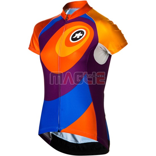 Maglia Donne Assos manica corta 2016 arancione e blu - Clicca l'immagine per chiudere