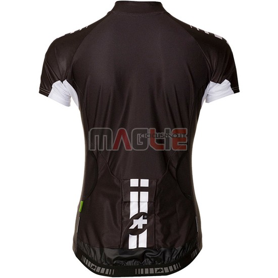 Maglia Donne Assos manica corta 2016 bianco e nero