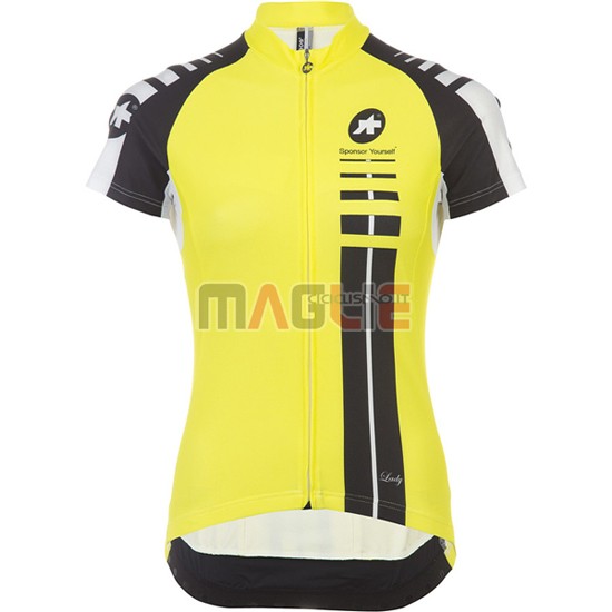 Maglia Donne Assos manica corta 2016 nero e giallo - Clicca l'immagine per chiudere