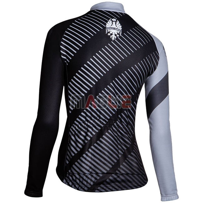 Maglia Donne Bianchi Milano Catria Manica Lunga Nero Grigio