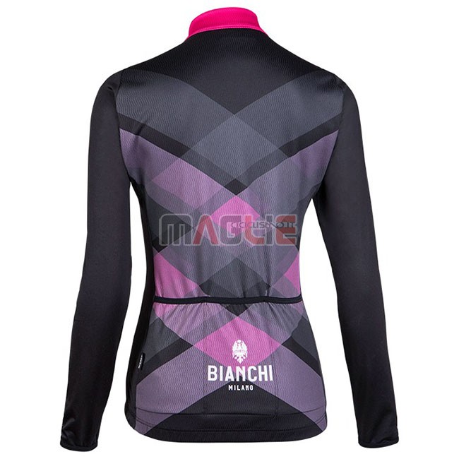 Maglia Donne Bianchi Milano Cornedo Manica Lunga Nero Rosa - Clicca l'immagine per chiudere