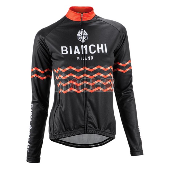 Maglia Donne Bianchi manica lunga 2016 arancione e nero