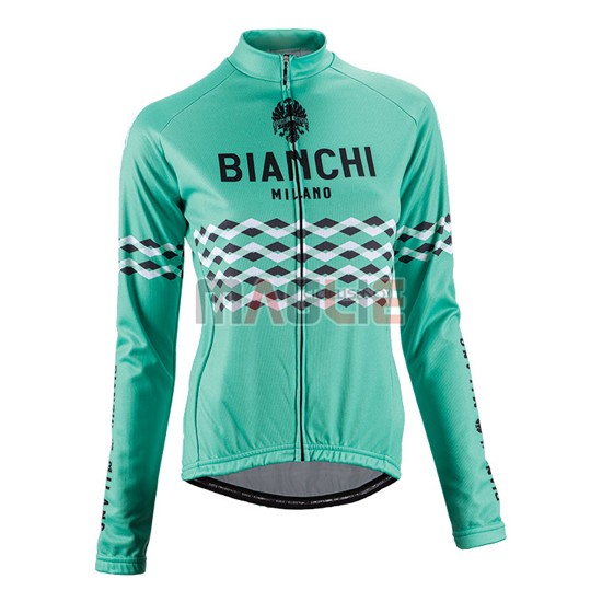 Maglia Donne Bianchi manica lunga 2016 verde e nero