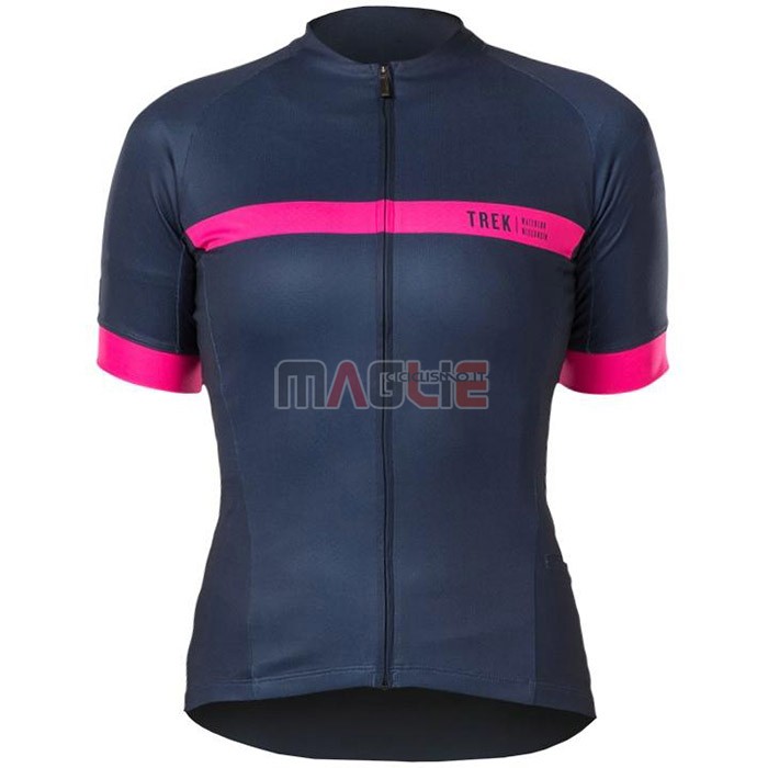 Maglia Donne Bontrage Manica Corta 2020 Fuxia Spento Blu