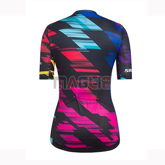 Maglia Donne Canyon Sram Manica Corta 2019 Nero Rosso