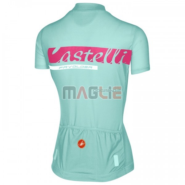 Maglia Donne Castelli Manica Corta 2017 Azzurro