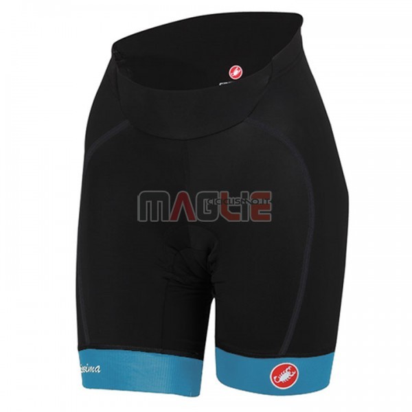 Maglia Donne Castelli Manica Corta 2017 Celeste