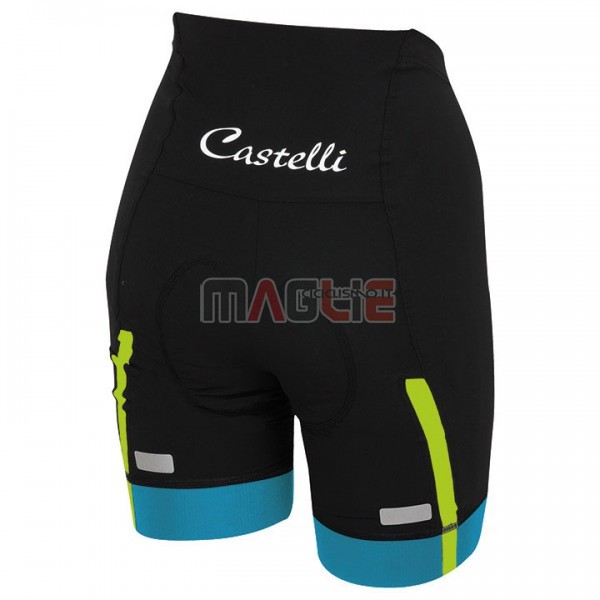 Maglia Donne Castelli Manica Corta 2017 Celeste