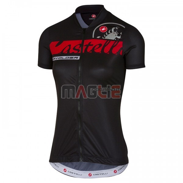 Maglia Donne Castelli Manica Corta 2017 Nero