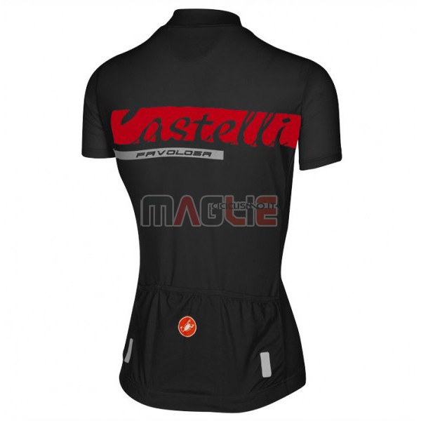 Maglia Donne Castelli Manica Corta 2017 Nero