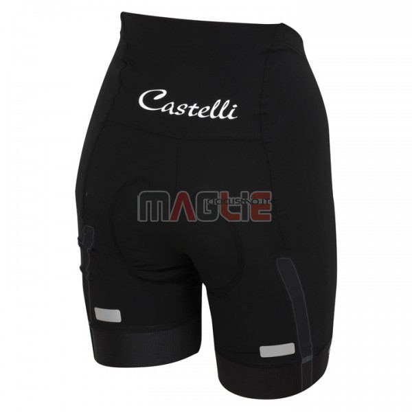 Maglia Donne Castelli Manica Corta 2017 Nero