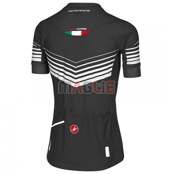 Maglia Donne Castelli Manica Corta 2017 Nero e Bianco - Clicca l'immagine per chiudere