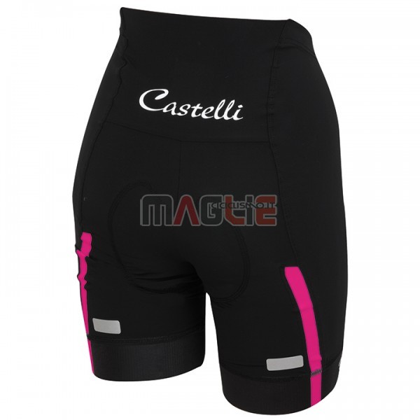 Maglia Donne Castelli Manica Corta 2017 Rosa