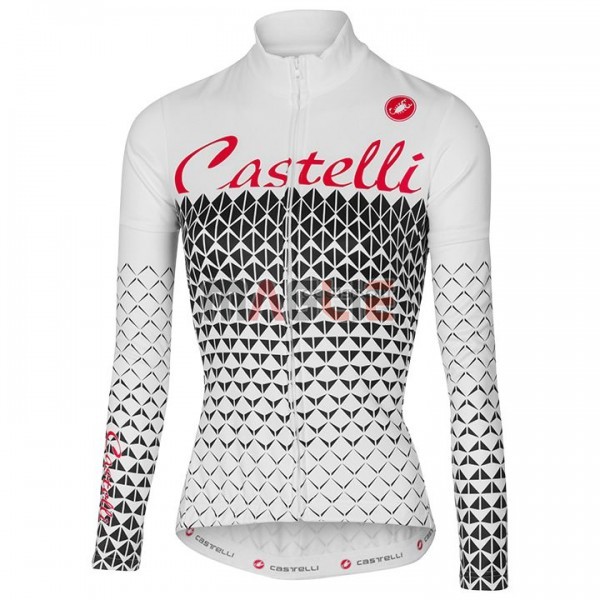 Maglia Donne Castelli Manica Lunga 2017 Bianco