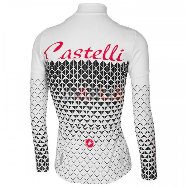 Maglia Donne Castelli Manica Lunga 2017 Bianco