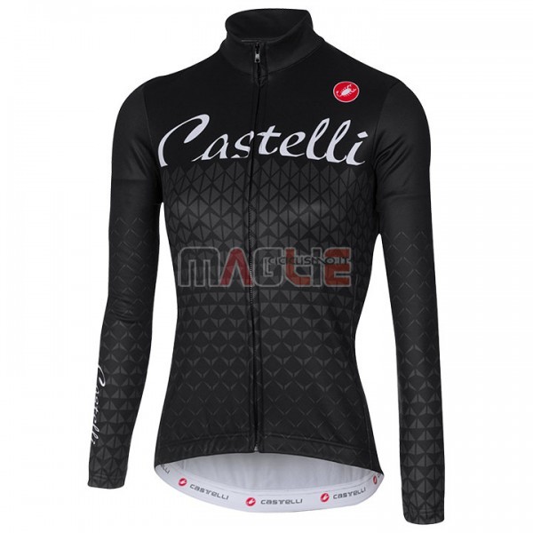 Maglia Donne Castelli Manica Lunga 2017 Nero - Clicca l'immagine per chiudere