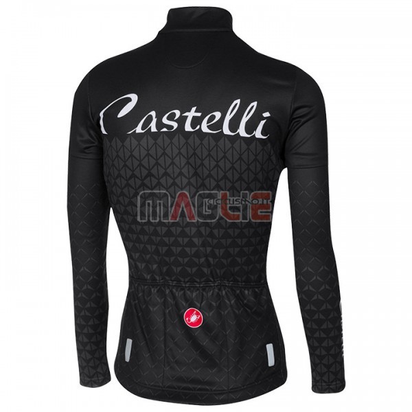 Maglia Donne Castelli Manica Lunga 2017 Nero - Clicca l'immagine per chiudere