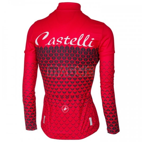 Maglia Donne Castelli Manica Lunga 2017 Rosso