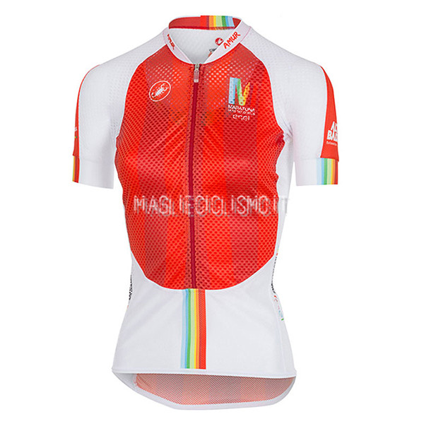 Maglia Donne Castelli Maratona 2017 Rosso e Bianco