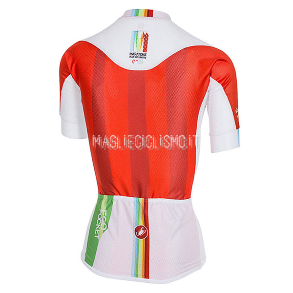 Maglia Donne Castelli Maratona 2017 Rosso e Bianco