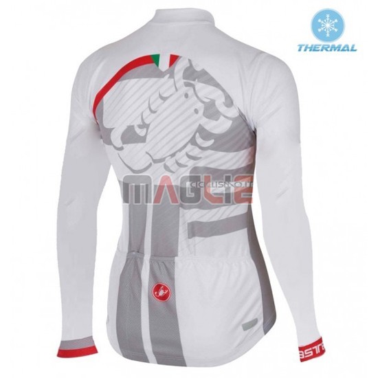 Maglia Donne Castelli manica lunga 2016 bianco e rosso - Clicca l'immagine per chiudere