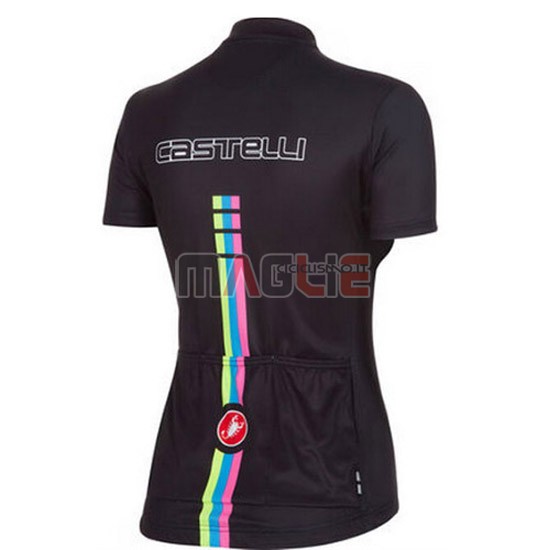 Donne Maglia Castelli manica corta 2014 nero - Clicca l'immagine per chiudere