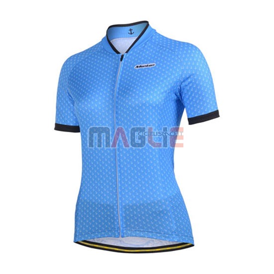 Donne Maglia Monton manica corta 2014 celeste