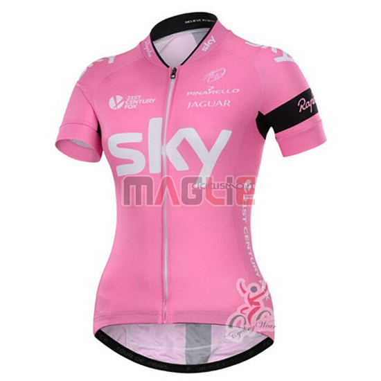 Donne Maglia Scott manica corta 2015 fuxia