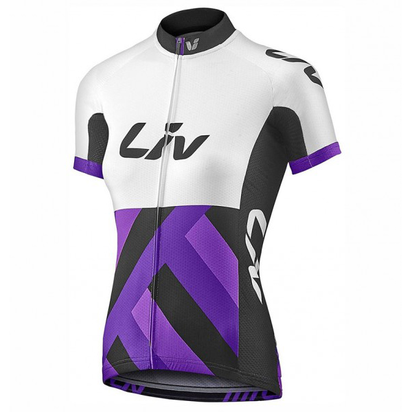 2017 Maglia Donne Liv Race Day bianco e viola - Clicca l'immagine per chiudere