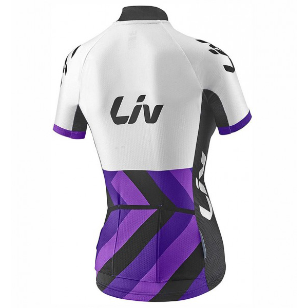 2017 Maglia Donne Liv Race Day bianco e viola - Clicca l'immagine per chiudere