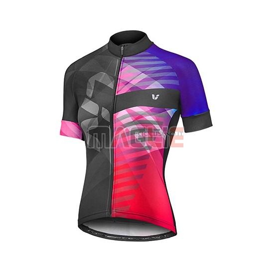 Maglia Donne Liv Manica Corta 2019 Viola Rosso Nero