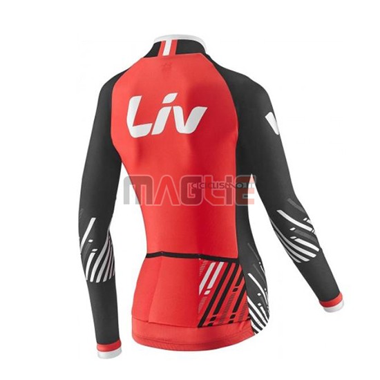 Maglia Donne Liv Manica Lunga2018 Rosso - Clicca l'immagine per chiudere