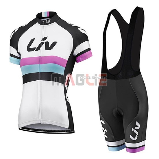 Maglia Donne Liv Manica Corta 2019 Bianco Nero