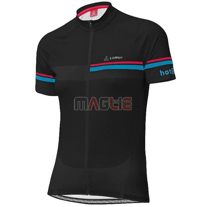 Maglia Donne Loffler Manica Corta 2020 Rosa Blu Nero