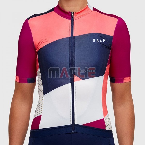 Maglia Donne Maap Manica Corta 2017 Bianco e Rosa - Clicca l'immagine per chiudere