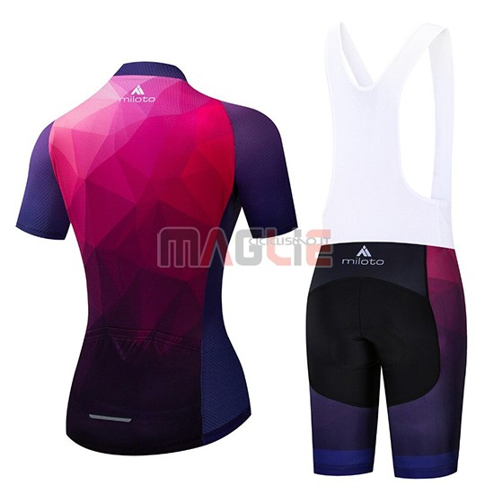 Maglia Donne Miloto Manica Corta 2019 Viola Rosa