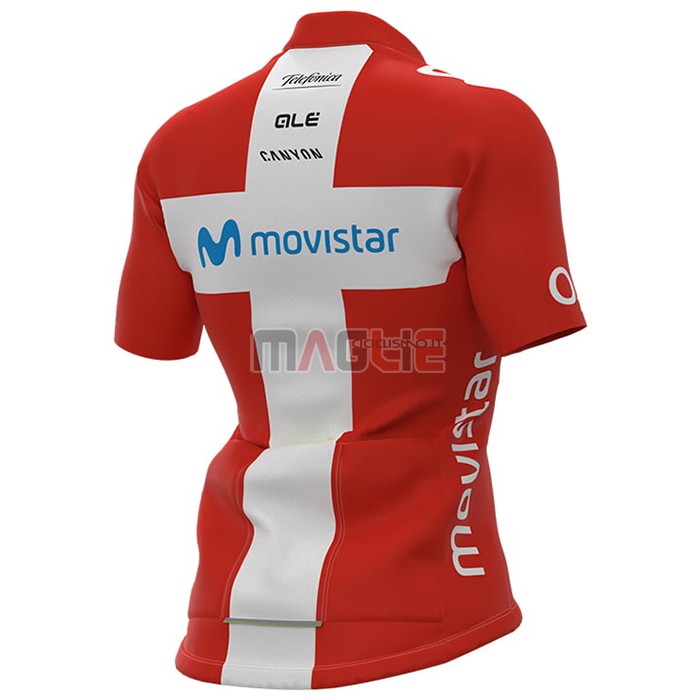 Maglia Donne Movistar Manica Corta 2021 Campione Danimarca - Clicca l'immagine per chiudere