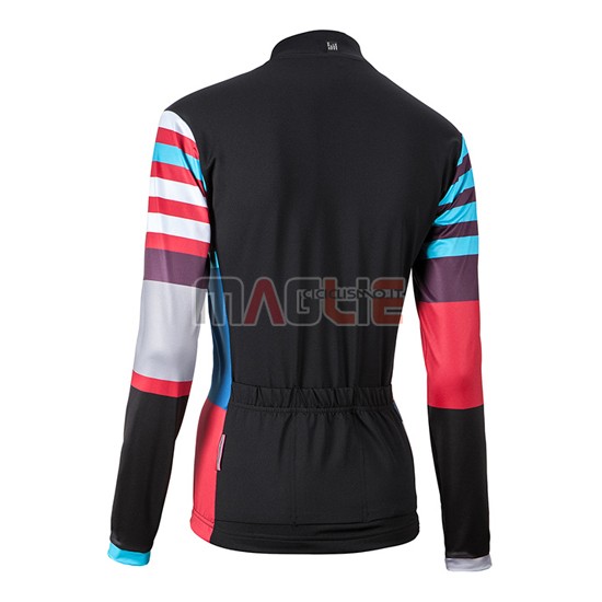 Maglia Donne Nalini manica lunga 2016 nero e rosso - Clicca l'immagine per chiudere